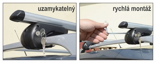 Příčníky MENABO Brio ALU 135 cm