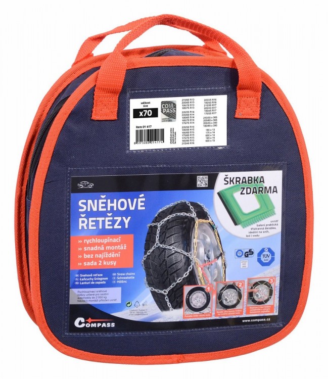Sněhové řetězy Compass X70 175/80 R14