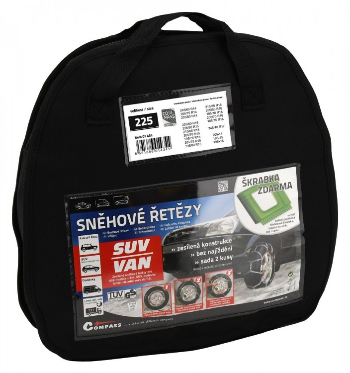 Sněhové řetězy Compass 225 SUV/VAN 205/75 R15