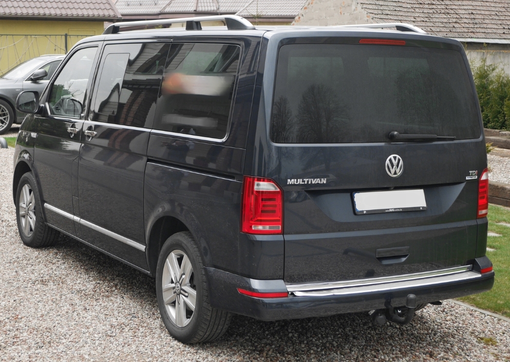 Podélné nosiče stříbrné Volkswagen T6, krátká verze L1