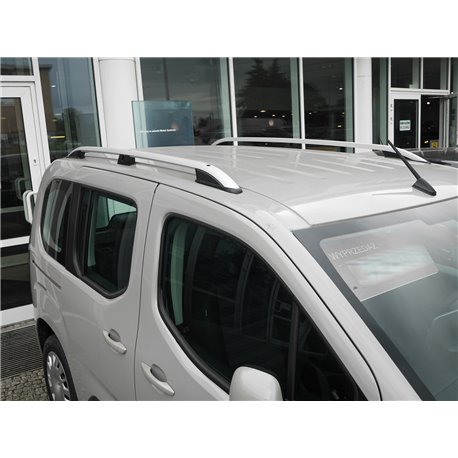 Podélné nosiče stříbrné Peugeot Partner III Long, r.v. 2018+