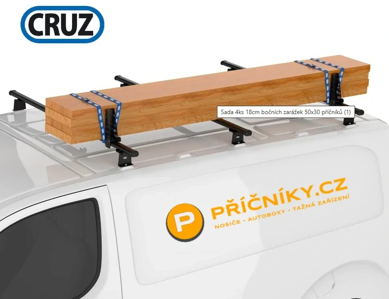 Zarážky nákladu CRUZ Cargo 18 cm, 4 kusy
