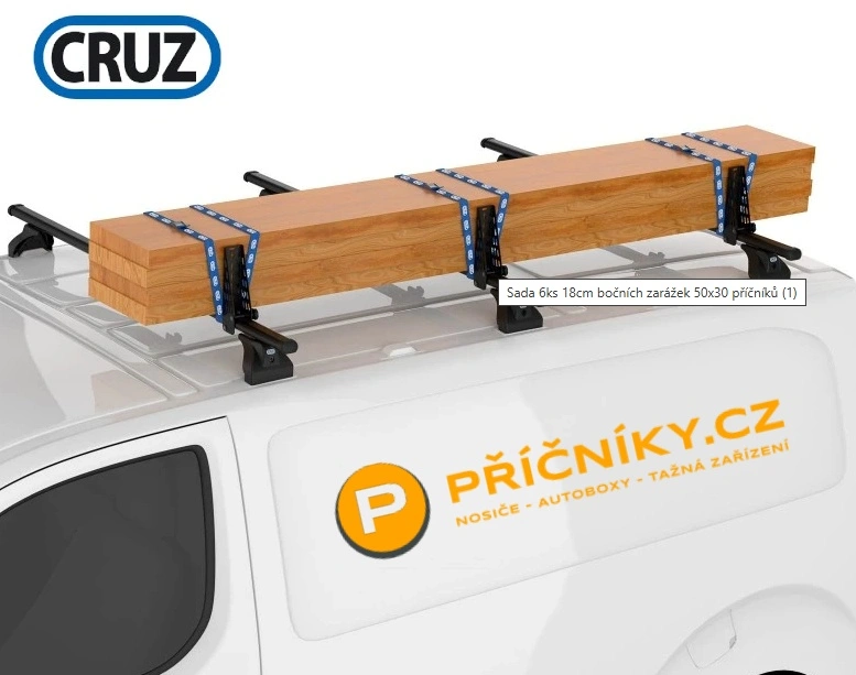 Zarážky nákladu CRUZ Cargo 18 cm, 6 kusů