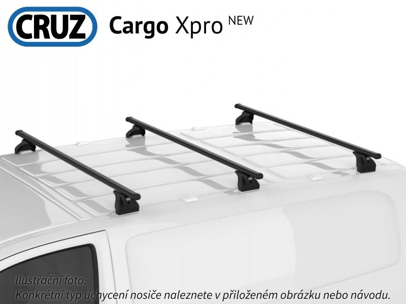 Střešní nosiče CRUZ Cargo Xpro 3 nosníky