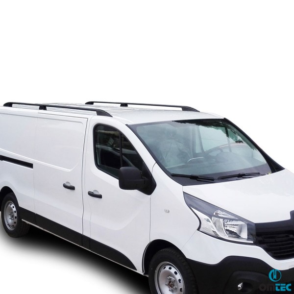 Podélné nosiče černé Renault Trafic, dlouhá verze L2, r.v. 2014+