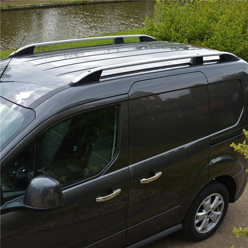 Podélné nosiče stříbrné Ford Transit Connect, r.v. 2014-2023 - krátká verze L1