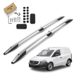 Podélné nosiče stříbrné Mercedes Citan, r.v. 2021+ - verze L1