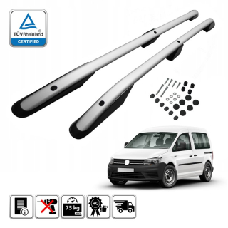 Podélné nosiče stříbrné Volkswagen Caddy, r.v. 2005-2020