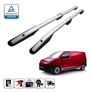 Podélné nosiče stříbrné Citroen Spacetourer, r.v. 2016+ - střední verze L2