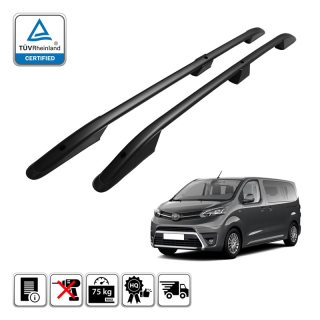 Podélné nosiče černé Toyota Proace Verso - verze L1, r.v. 2016+