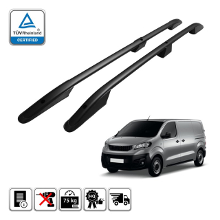 Podélné nosiče černé Peugeot Expert - krátká verze L1, r.v. 2016+