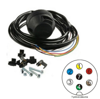 Elektroinstalace k tažnému zařízení UNI 7 pin