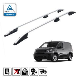 Podélné nosiče stříbrné Fiat Doblo krátké, r.v. 2022+