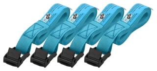 Sada 4 popruhů s kovovou sponou Compass Blue Way 2 metry